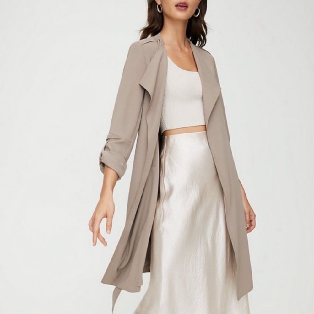 Babaton Taupe Trench Coat